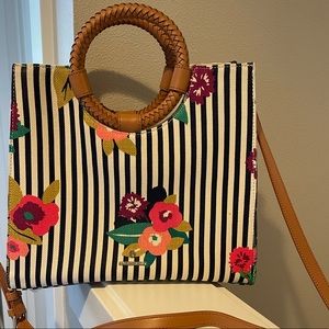 Spartina floral and striped tote and crossbody.